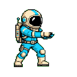 Blue astronaut Vega